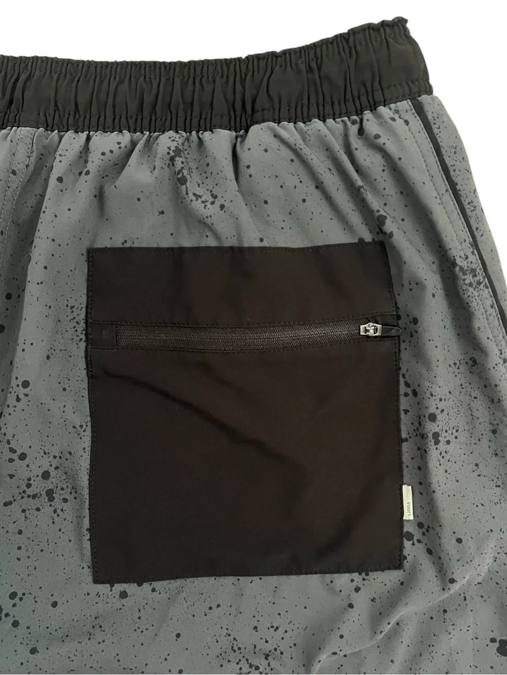 Vuori Trail Short Men’s XL 6” Stretch Lined Black Grey Running Performance V341